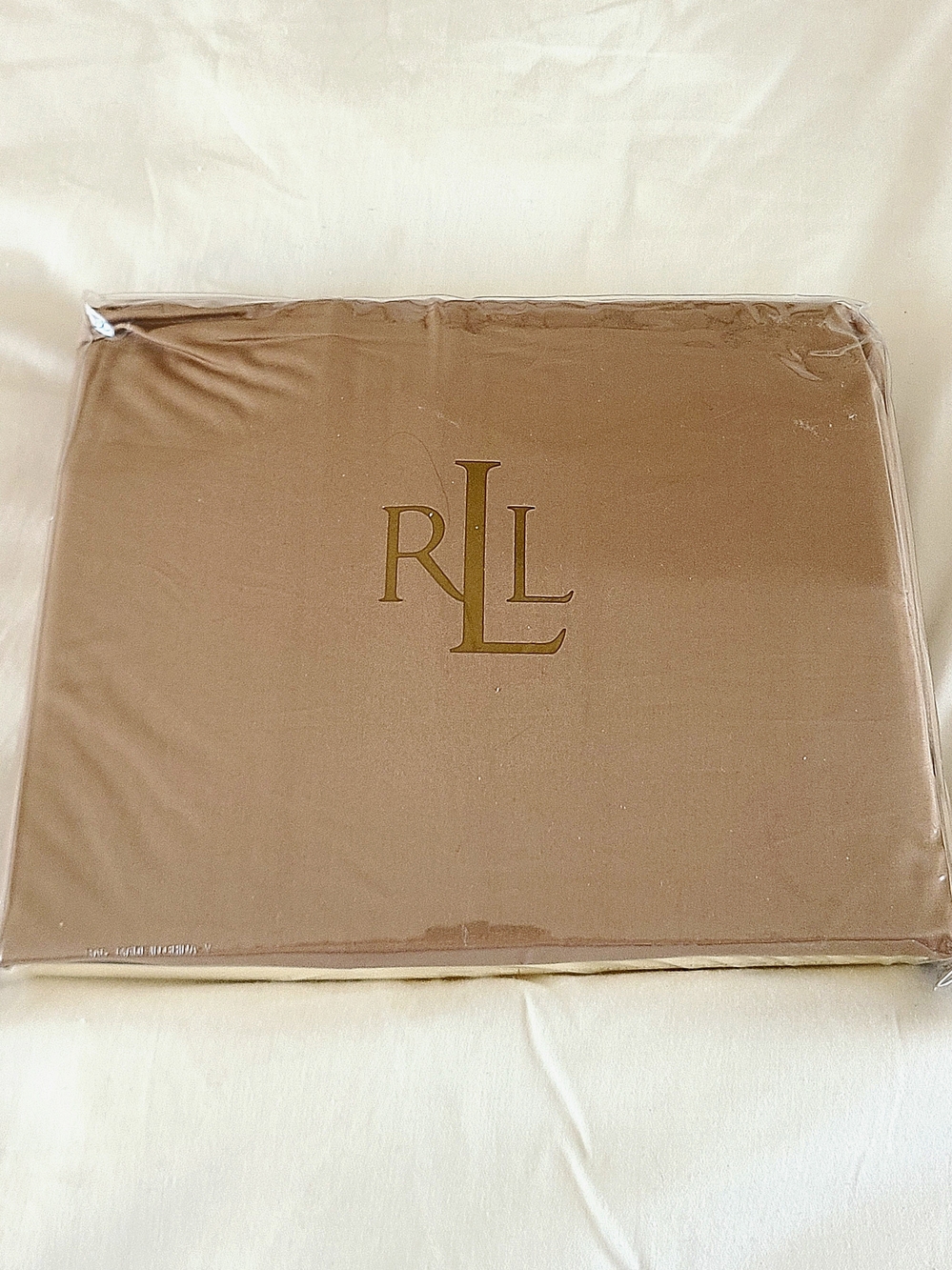 Vintage NIB Ralph Lauren Addison Walnut Queen Extra Deep Fitted Sheet Supima